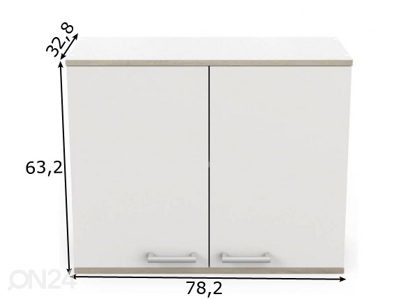 Верхний кухонный шкаф Cooking 78,2 cm размеры