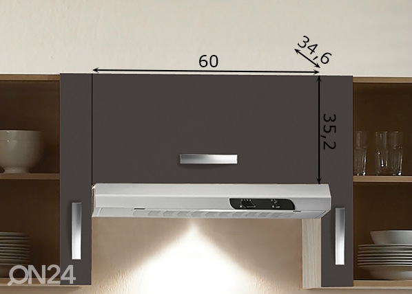 Верхний кухонный шкаф Faro 60 cm размеры