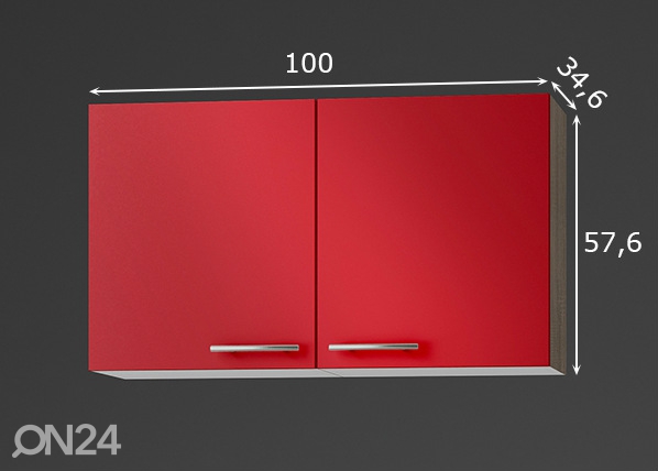 Верхний кухонный шкаф Imola 100 cm размеры