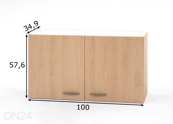 Верхний кухонный шкаф Klassik размеры