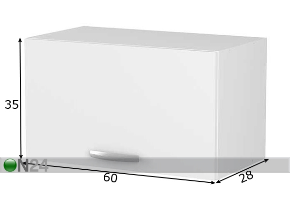 Верхний кухонный шкаф Nova размеры