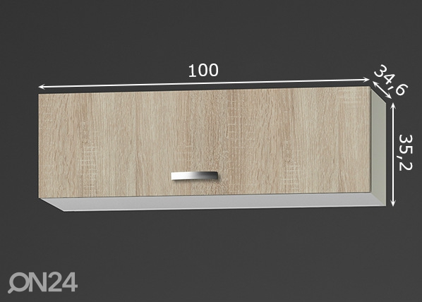Верхний кухонный шкаф Padua 100 cm размеры