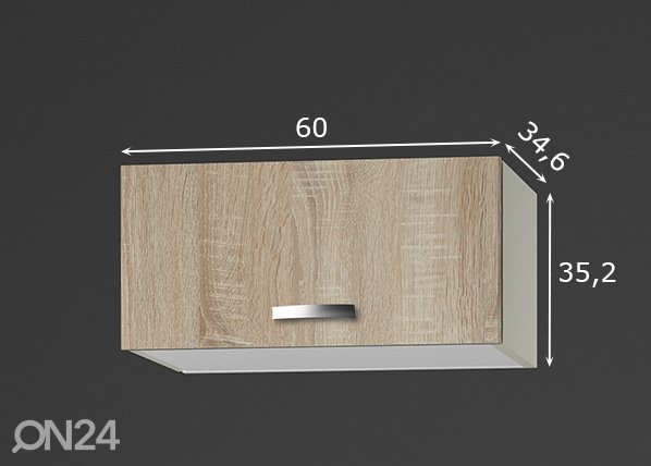 Верхний кухонный шкаф Padua 60 cm размеры