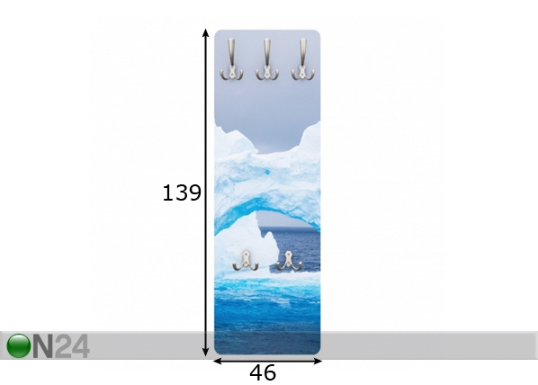 Вешалка настенная Antarctic iceberg 139x46 cm