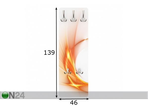 Вешалка настенная Feuerring 139x46 cm размеры