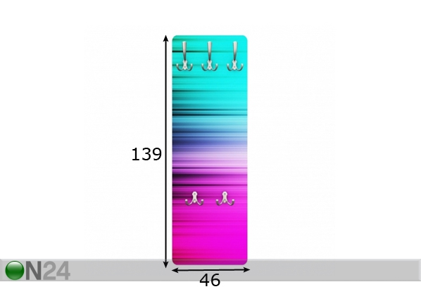 Вешалка настенная Rainbow Display 139x46 cm размеры