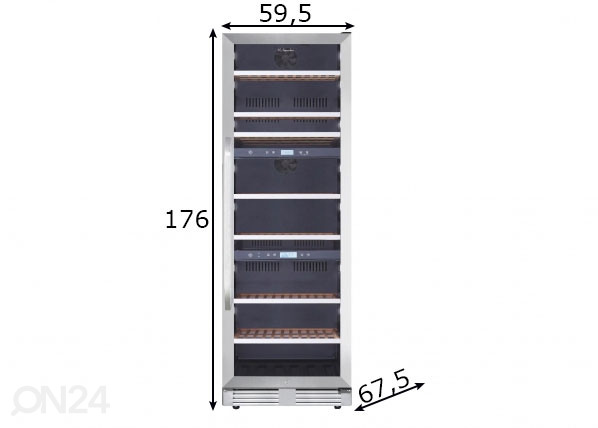 Винный холодильник La Sommelier размеры