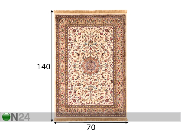 Вискозный ковёр Bahira 70x140 cm размеры