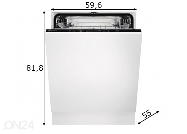 Встраиваемая посудомоечная машина Electrolux размеры