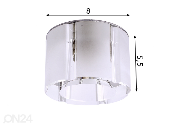 Встраиваемый декоративный потолочный светильник Ø8cm размеры