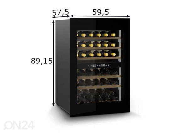 Встроенный винный холодильник Caso WineDeluxe WD 41, 7714 размеры
