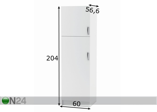 Высокий кухонный шкаф Nova размеры