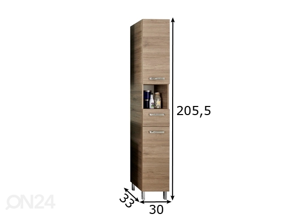 Высокий шкаф в ванную 313 размеры