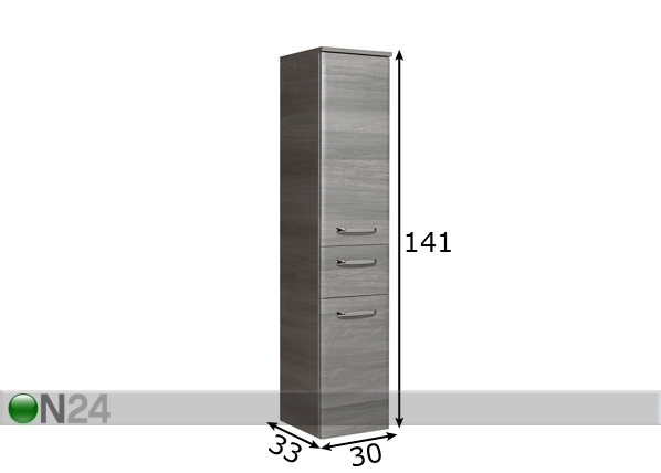 Высокий шкаф в ванную 328 размеры