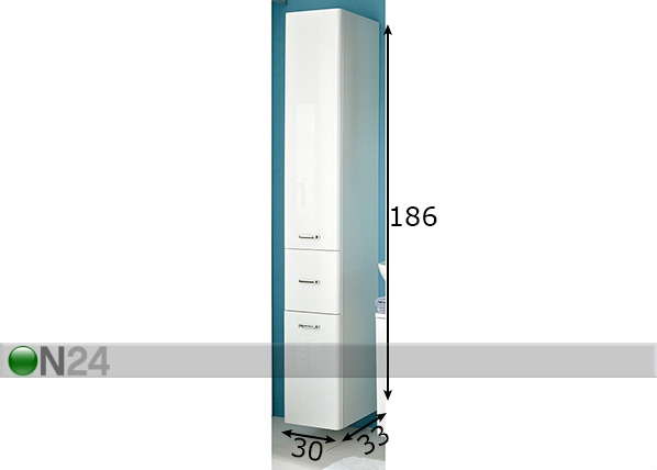 Высокий шкаф в ванную 359 размеры