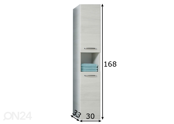 Высокий шкаф в ванную 936 размеры
