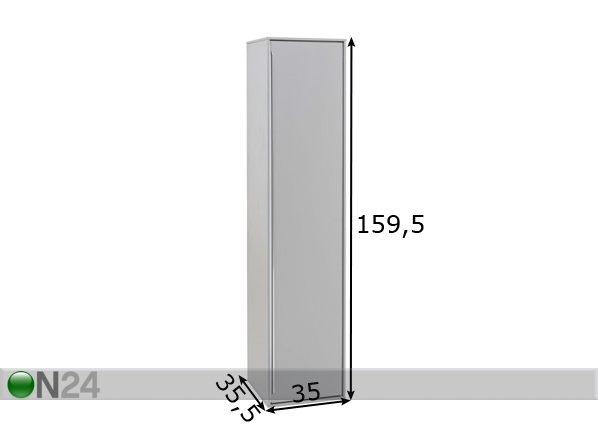 Высокий шкаф в ванную Krista размеры