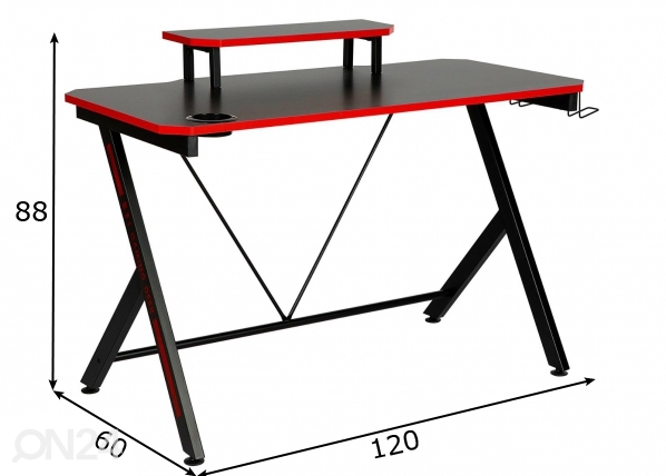 Геймерский стол 120 cm размеры