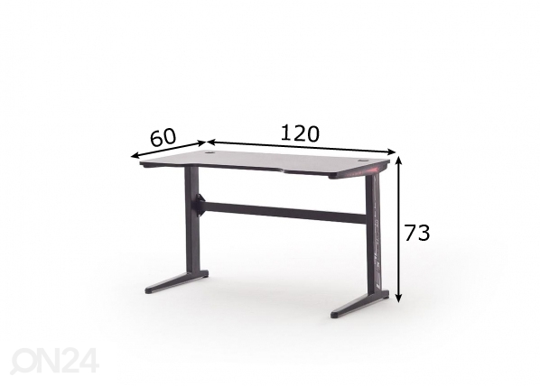 Геймерский стол mcRacing 2 размеры