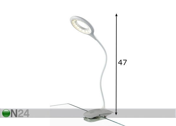 Гибкая LED лампа с зажимом Koko размеры