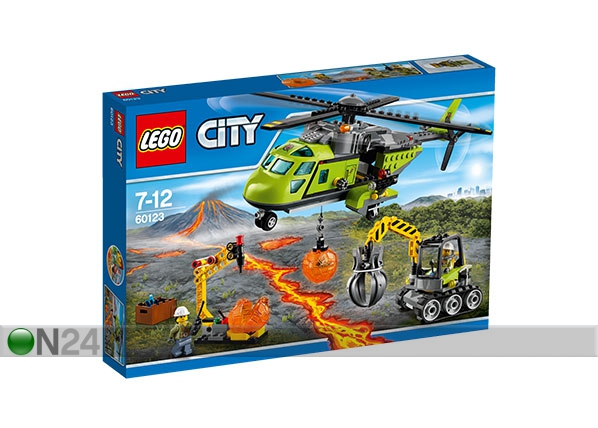 Грузовой вертолёт исследователей вулканов LEGO City