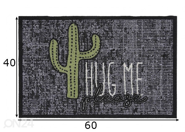 Дверной коврик Hug Me 40x60 см размеры