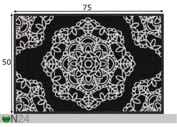 Дверной коврик Mandala Lace 50x75 см размеры