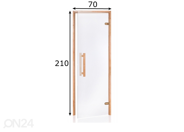 Дверь для сауны Natural 70x210 cm размеры