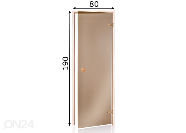 Дверь для сауны Scan 80x190 см размеры
