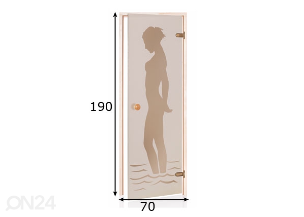 Дверь для сауны TLD 70x190 cm размеры