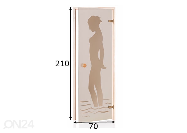 Дверь для сауны TLD 70x210 cm размеры
