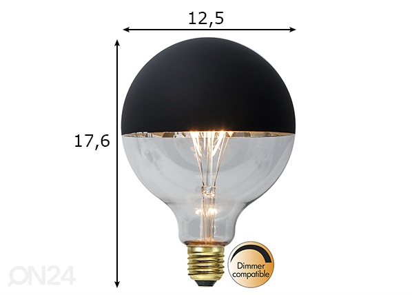 Декоративная лампочка E27 (2,8 Вт) размеры
