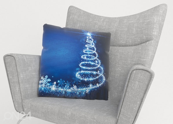 Декоративная наволочка Blue Christmas Tree 40x60 cm