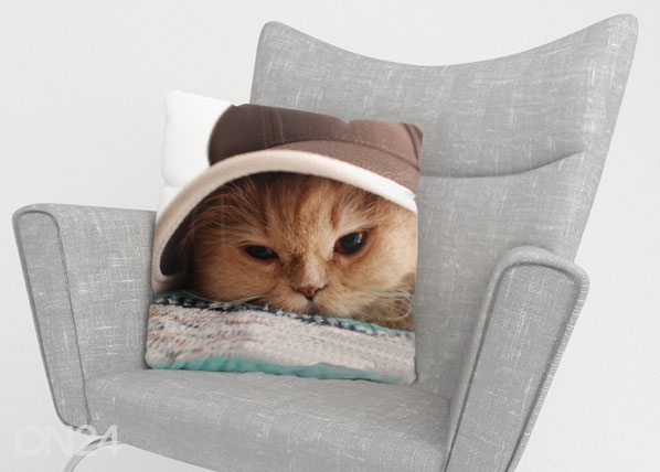 Декоративная наволочка Cat in the Hat 40x40 cm