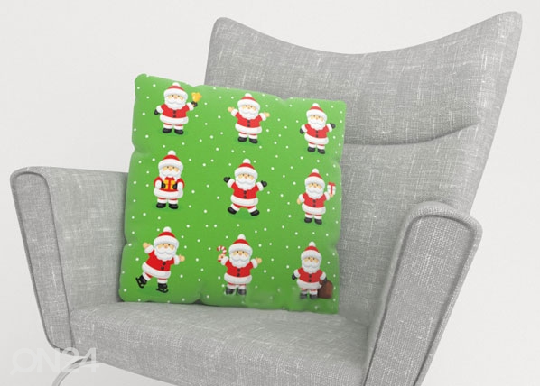 Декоративная наволочка Funny Santas 40x40 cm
