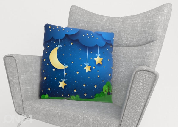Декоративная наволочка Moon and stars 45x45 cm