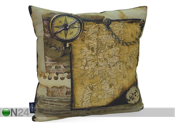 Декоративная подушка Карта мира 45x45 cm