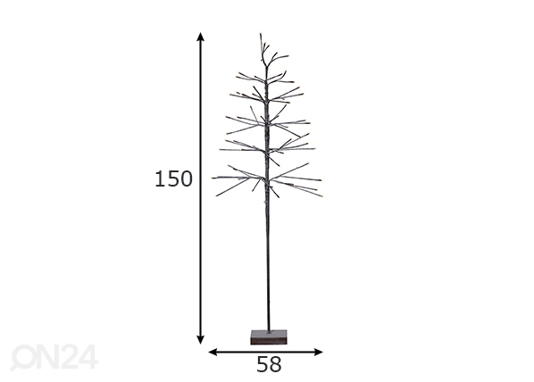 Декоративное дерево Snowfrost tree размеры