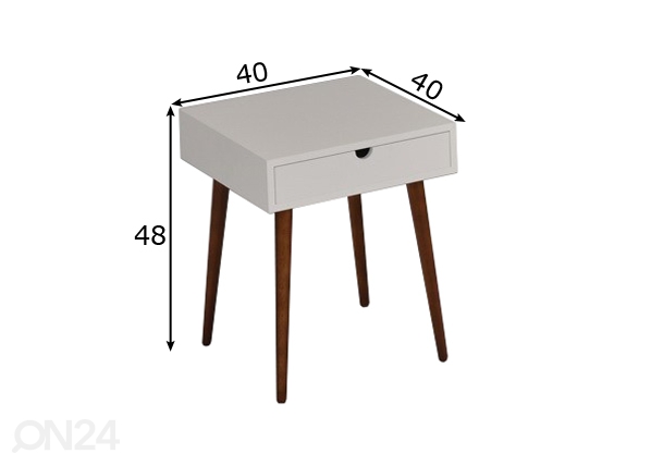 Декоративный / прикроватный столик Hobro размеры