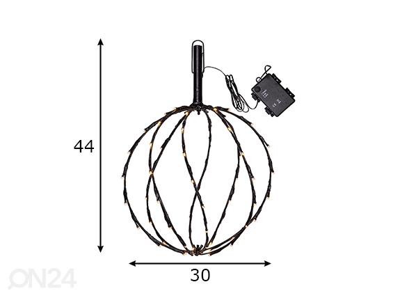 Декоративный светильник Sphere 30 cm размеры