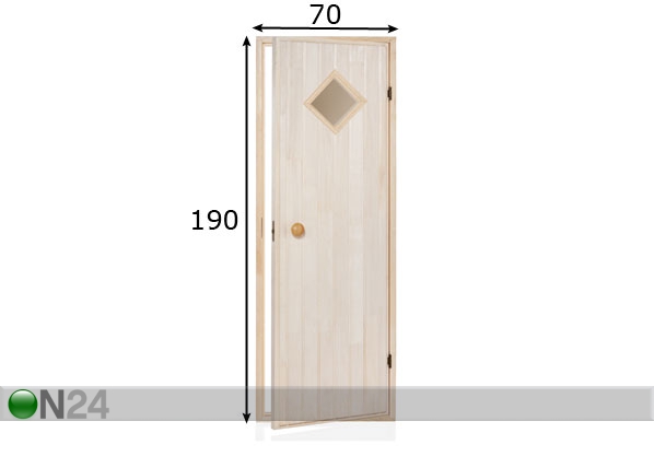 Деревянная дверь для сауны Box 70x190 cm размеры