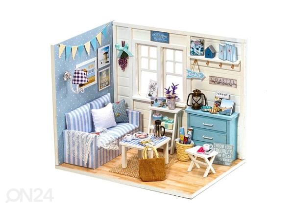 Деревянная кукольная комната + мебель DIY