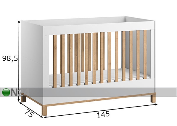 Детская кроватка Altitude 70x140 см размеры