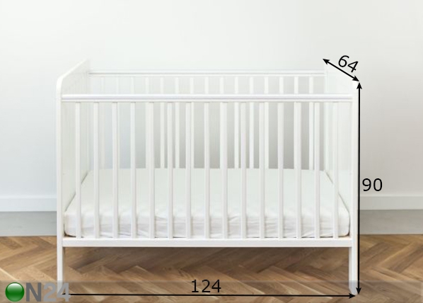 Детская кроватка Britton Country 120x60 см размеры
