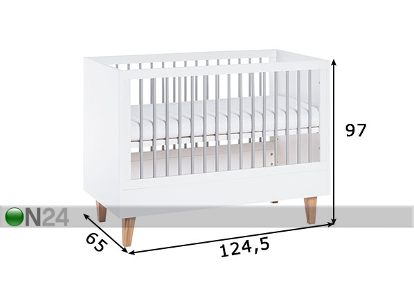 Детская кроватка Concept 60x120 см размеры