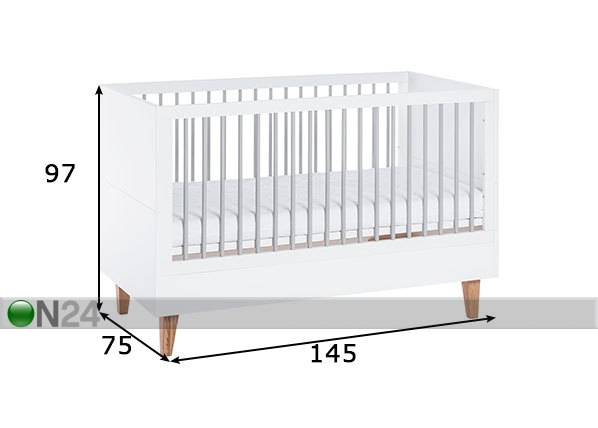 Детская кроватка Concept 70x140 см размеры