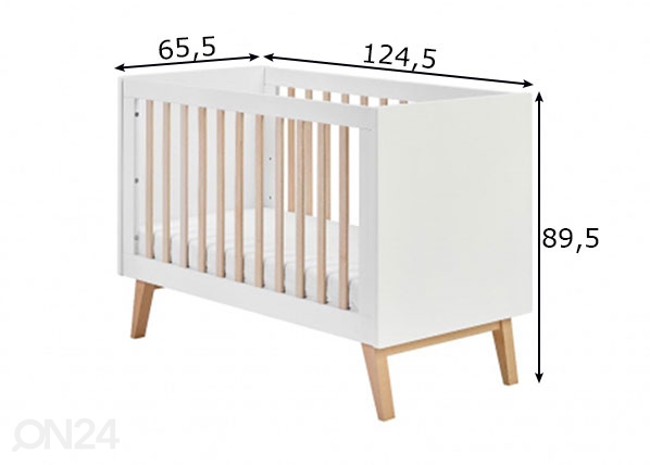 Детская кроватка Swing 60х120 см размеры