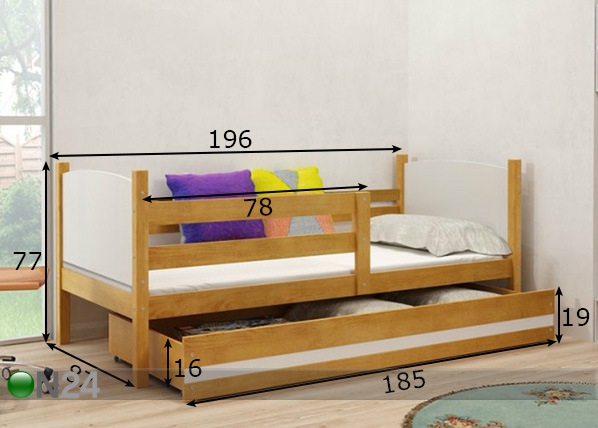 Детская кровать 80x190 cm размеры