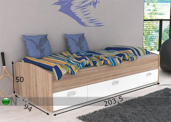 Детская кровать 90x200 cm размеры