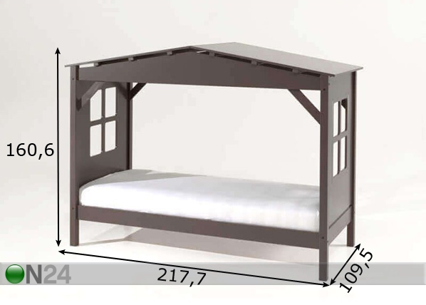 Детская кровать Pino 90x200 cm размеры